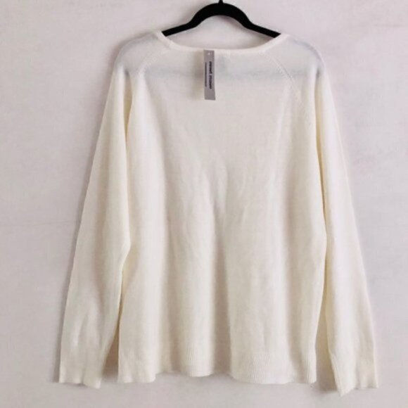 Sweet Romeo Sweater XXL NWT Crewneck Modern Girl Ivory Neutral Capsule Monotone - Picture 7 of 9